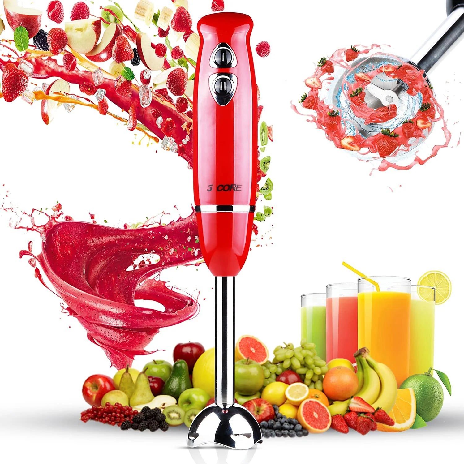 Quick Mix 500W Handheld Mixer & Whisk